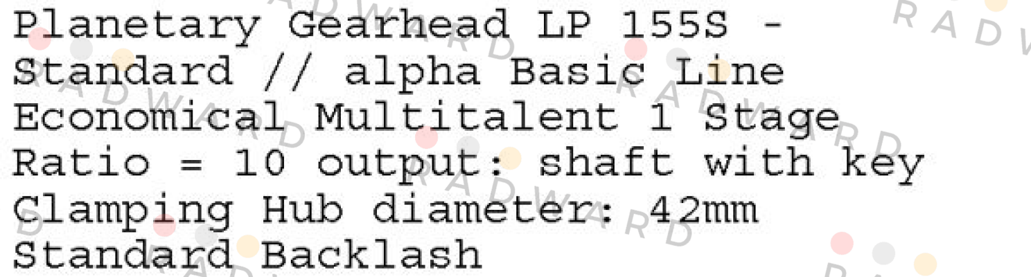 Wittenstein-LP 155S-MF1-10-1L1-3S  price