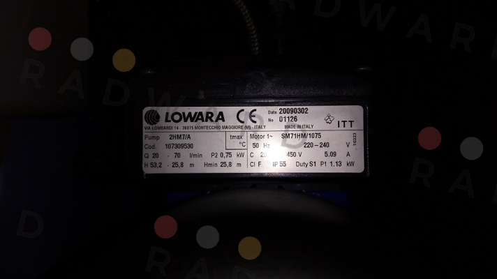 Lowara-2HM7/A price