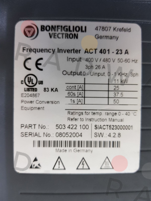 Bonfiglioli-Type: ACT 401-23A price