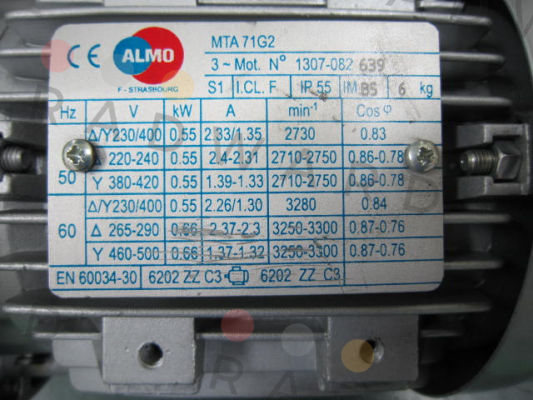 Almo-MOT.71 0,55KW 2P 230/400V 50/60HZ B5-FF130 MTA71G2 price