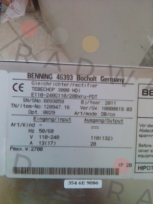 Benning-TEBECHOP 3000 HDI 110V 20A THD  price