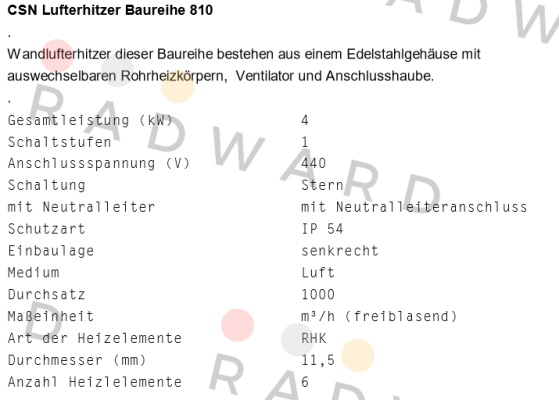 Schniewindt-CSN Lufthitzer 810/4 (24710603630445425)  price