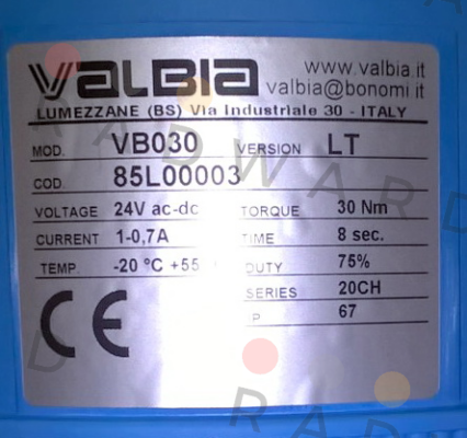 Valbia-85L00003 VB030 price