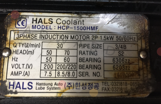 Hansung Precision-HS NO. 8413.70-9020  price