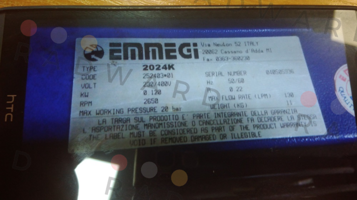 Emmegi-2024K -230/400 V (Code252403001) price