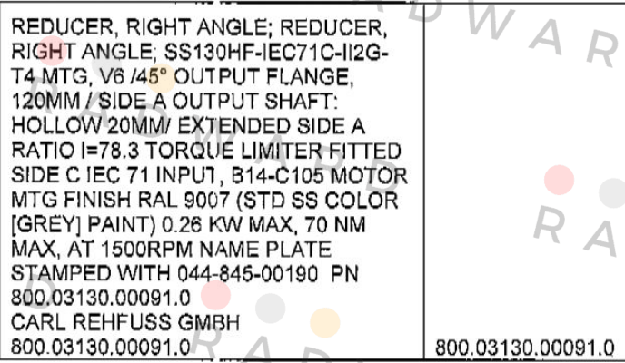 Carl Rehfuss-800.03130.00091.0 price