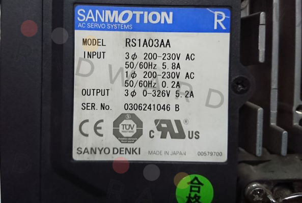 Sanyo Denki-RS1A03 price