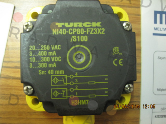 Turck-p/n: 13443, Type: NI40-CP80-FZ3X2/S100 price