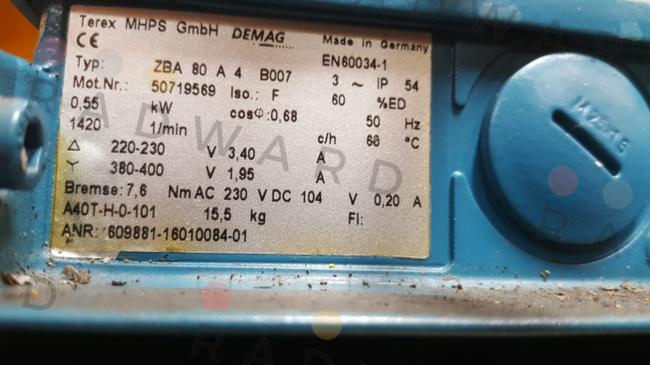 Demag-P/N: K0002073 Type: ZBA 80 A 4 B007 price