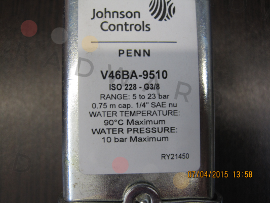 Johnson Controls-V46BA-9510  price