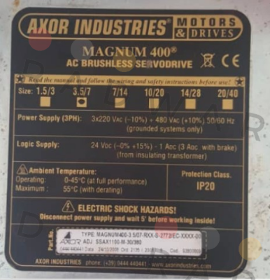 Axor Industries-MAGNUM 400 old code / new code 93811310 price