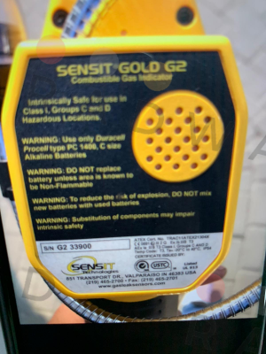 Sensit-GOLD 2  S/N:G2 33900 price