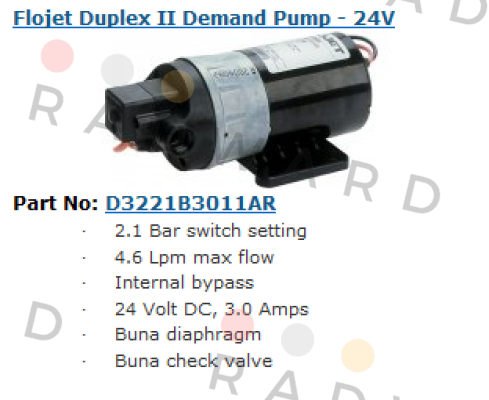 Flojet Pump-D3221B3011AR  price