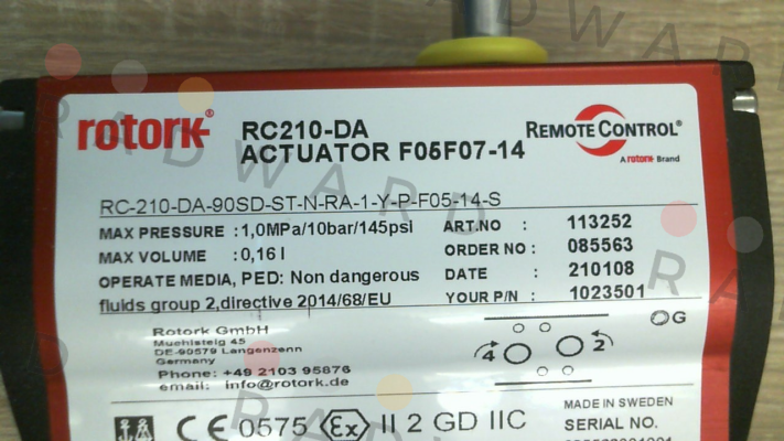 Rotork-PA-RC-210-DA price