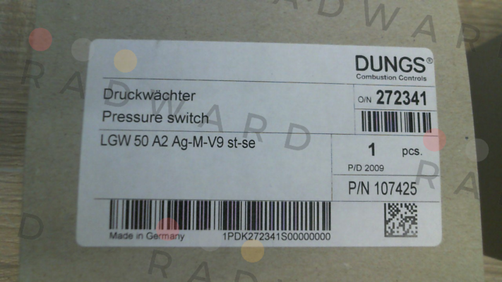 Dungs-P/N: 272341,  Type: LGW 50 A2 Ag-M-V9 st-se 1P price