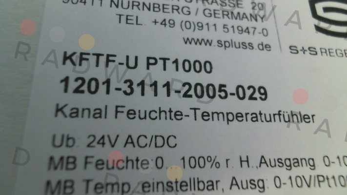 S+S REGELTECHNIK-KFTF-U Pt1000 (1201-3111-2005-029) price