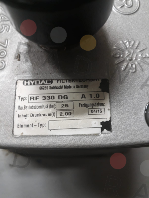 Hydac-RF330DG A1.0 price