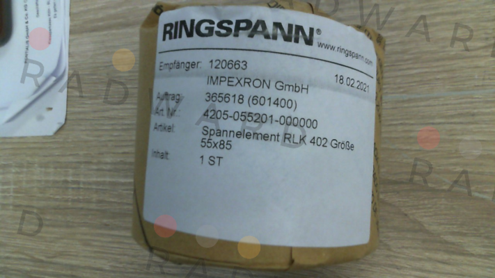 Ringspann-p/n: 4205-055201-000000; Type: RLK 402-55 x 85 price