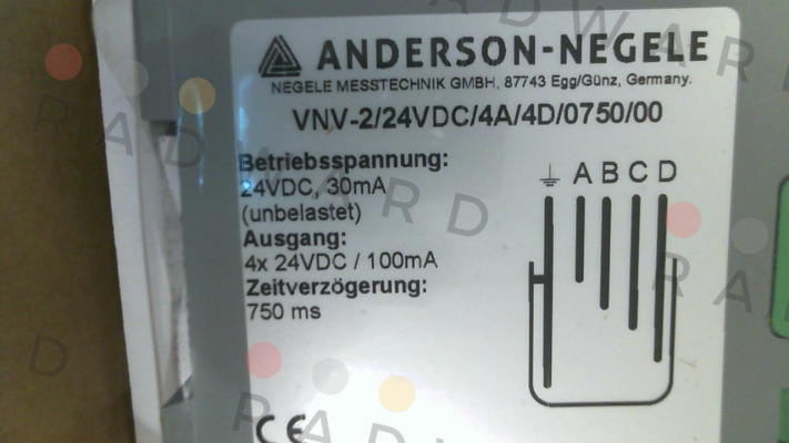 Anderson-Negele-VNV-2/24VDC/4A/4D/0750/00 price