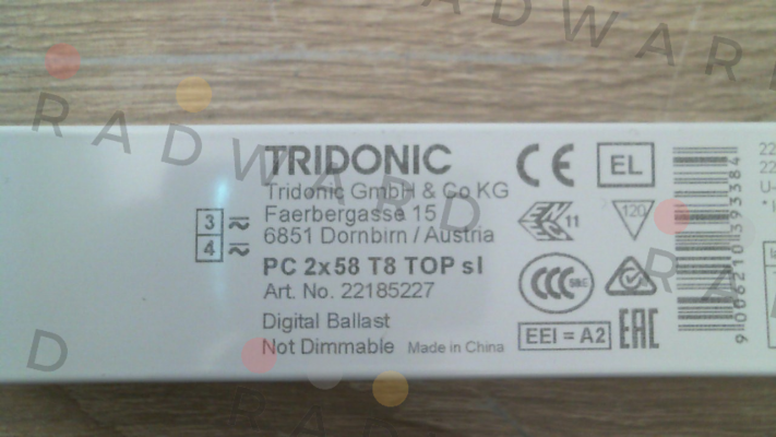 Tridonic-P/N: 22185227 Type: PC 2x58 T8 TOP sl price