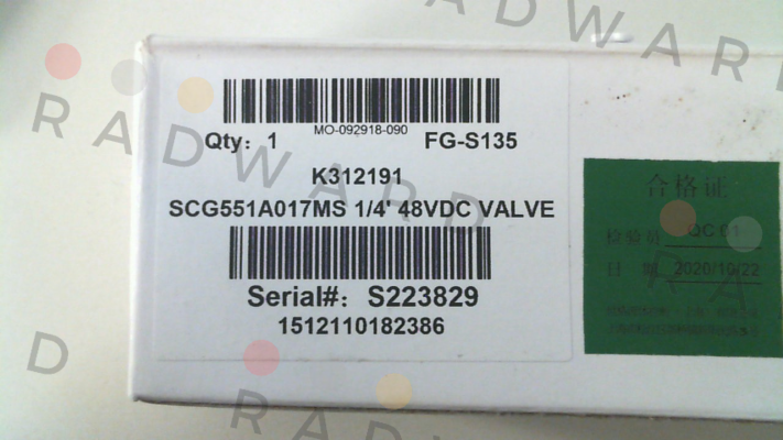 Asco-G551A017MS 48VDC price