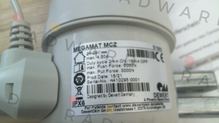 DEWERT-MCZ/GY/386-200/F/6.0/24 price