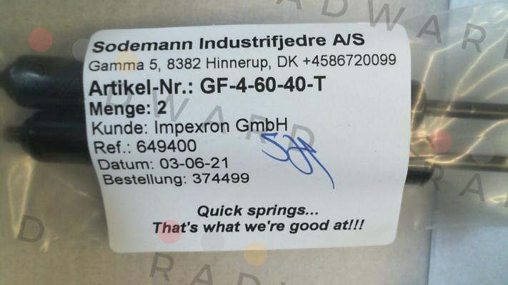 Sodemann-GF-4-60-40-T price