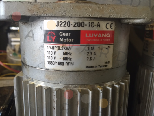 Luyang Gear Motor-J220-200-18-A price