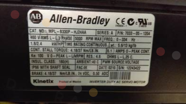 Allen Bradley (Rockwell)-MPL-B330P-HJ74AA price