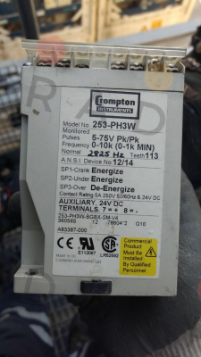 CROMPTON INSTRUMENTS (TE Connectivity)-253-PH3G - 24VDC (ANSI 12/14) price