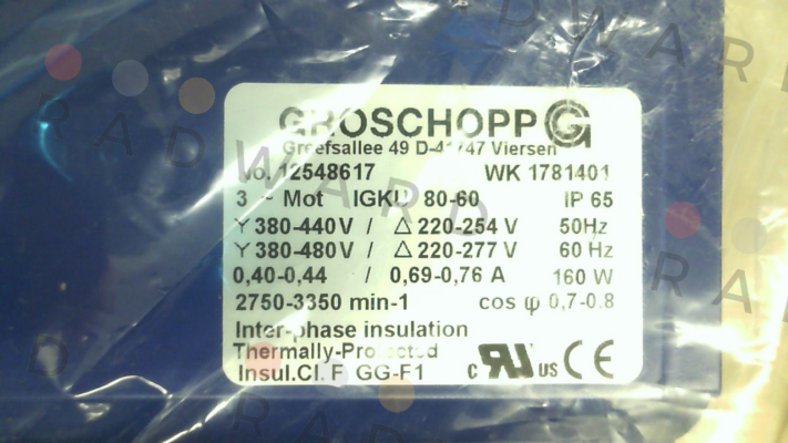 Groschopp-IGKU 80-60 price