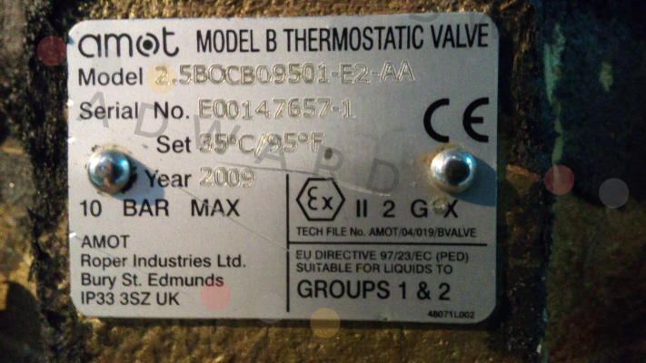 Amot-2 1/2BOCB09501-E2-AA price