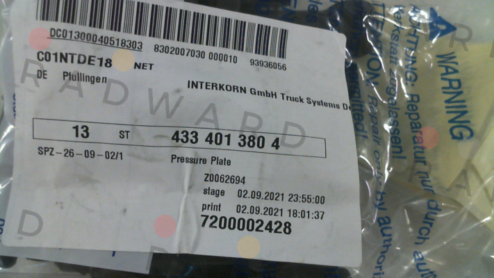 Wabco-4334013804 price