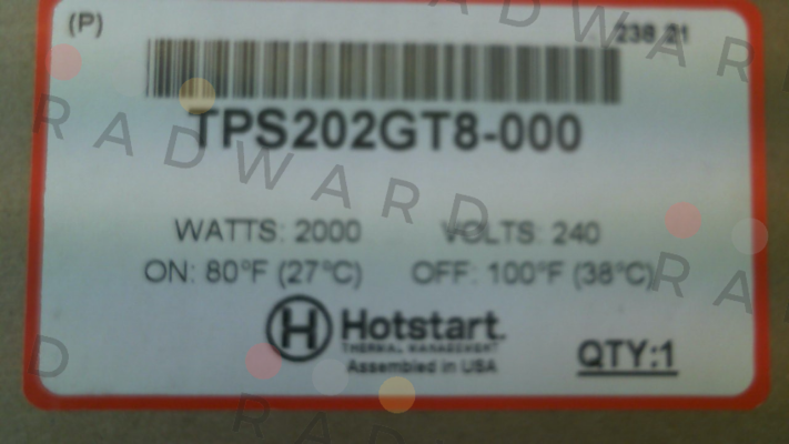 Hotstart-TPS202GT8-000 price