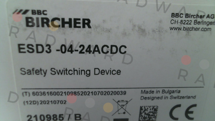 Bircher-210985 / ESD3-04-24ACDC price