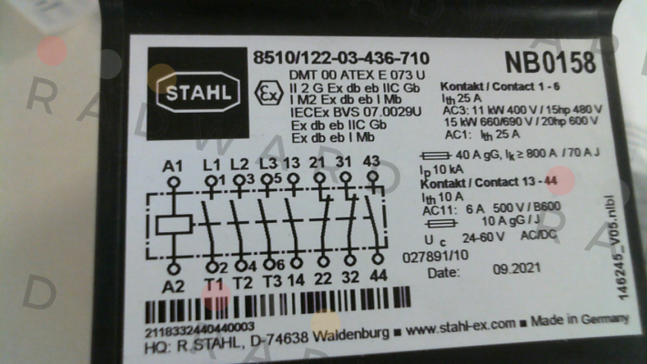 Stahl-P/N: 268751, Type: 8510/122-03-436-710 price