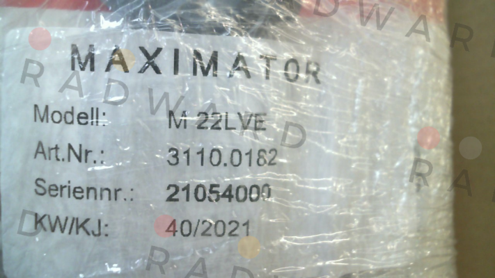 Maximator-Type M22LVE; 3110.0182 price