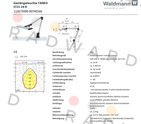 Waldmann-113572000-00740166 price