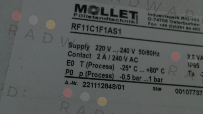 Mollet-RF11C1F1AS1 price