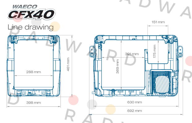 Waeco-P/N: 9105304048 Type: CFX 40  price