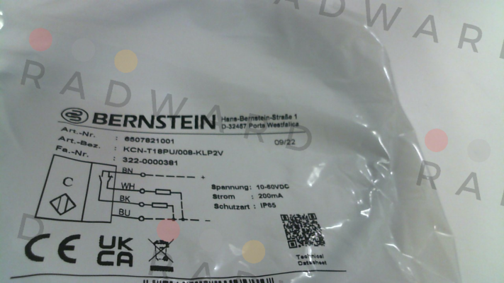 Bernstein-P/N: 6507821001, Type: KCN-T18PU/008-KLP2V price