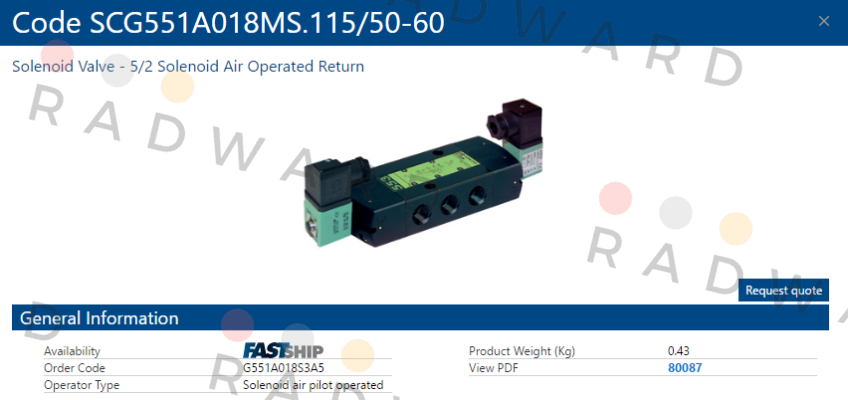 Asco-SCG551A018MS.115/50-60 price