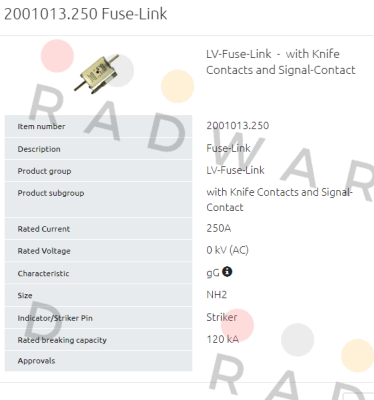 Siba-2001013.250   (1 Pack = 2 Pcs.) price