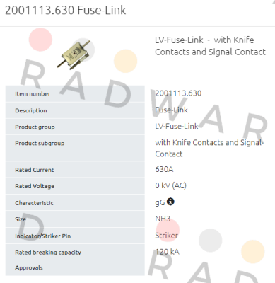 Siba-2001113.630  (1 Pack = 2 Pcs.) price