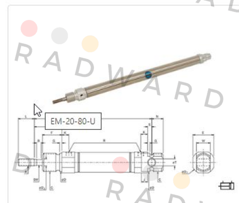 Bimba-E-20-80-U price