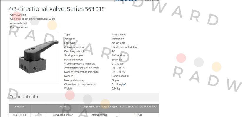 Rexroth-5630181100 / VR04-4/3EC-LEV price