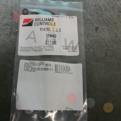 Williams Controls-R147BC price