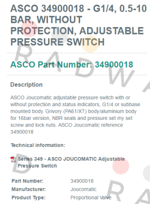 Asco-34900018 price