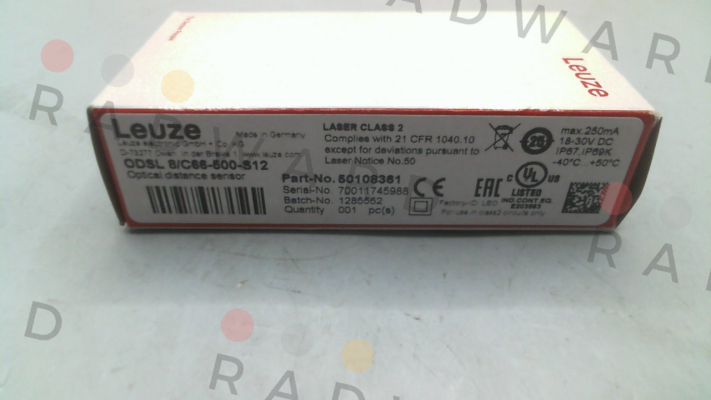 Leuze-p/n: 50108361, Type: ODSL 8/C66-500-S12 price