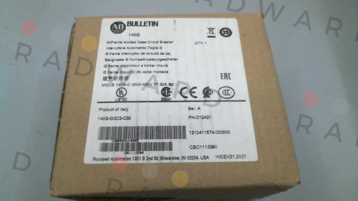 Allen Bradley (Rockwell)-140G-G3C3-C30 price